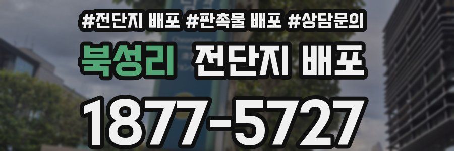 북성리 전단지 배포