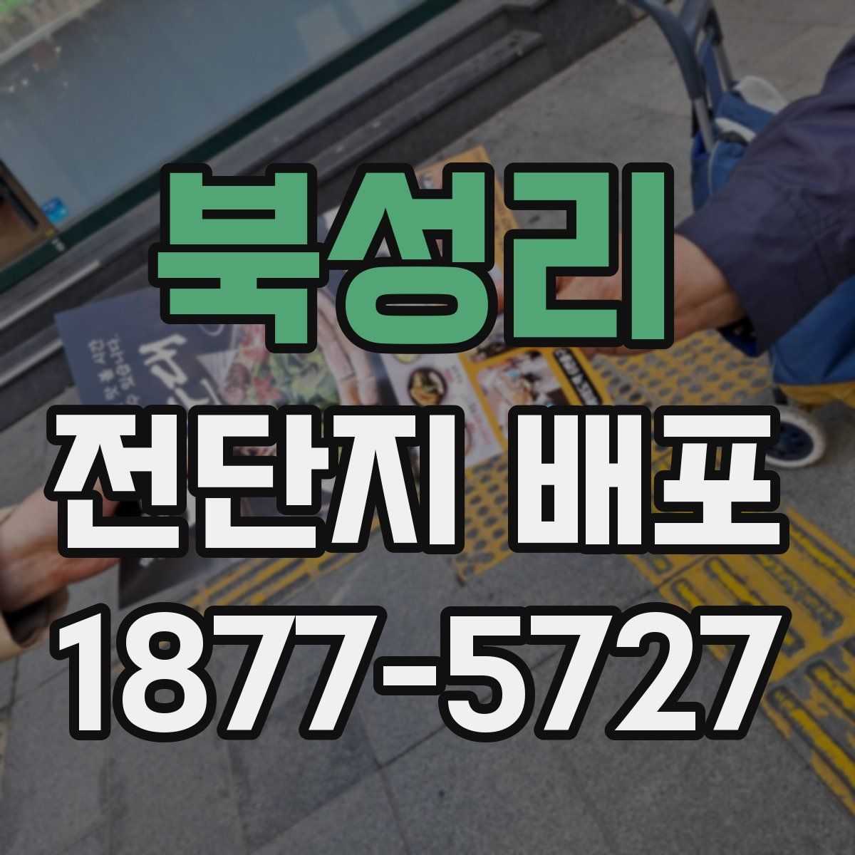 북성리 전단지 배포