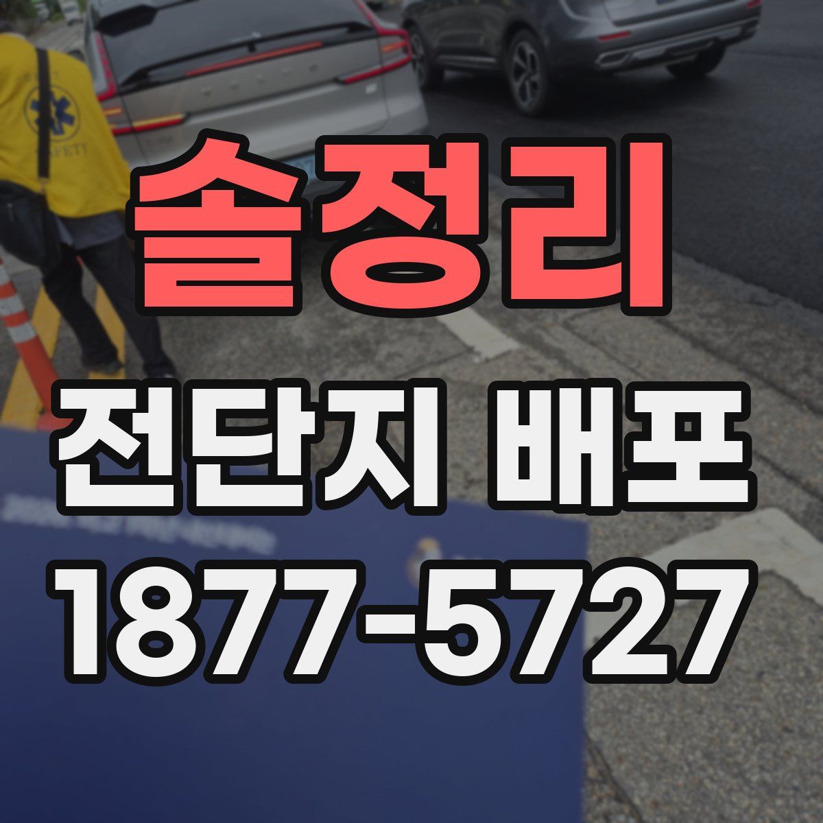 솔정리 전단지 배포