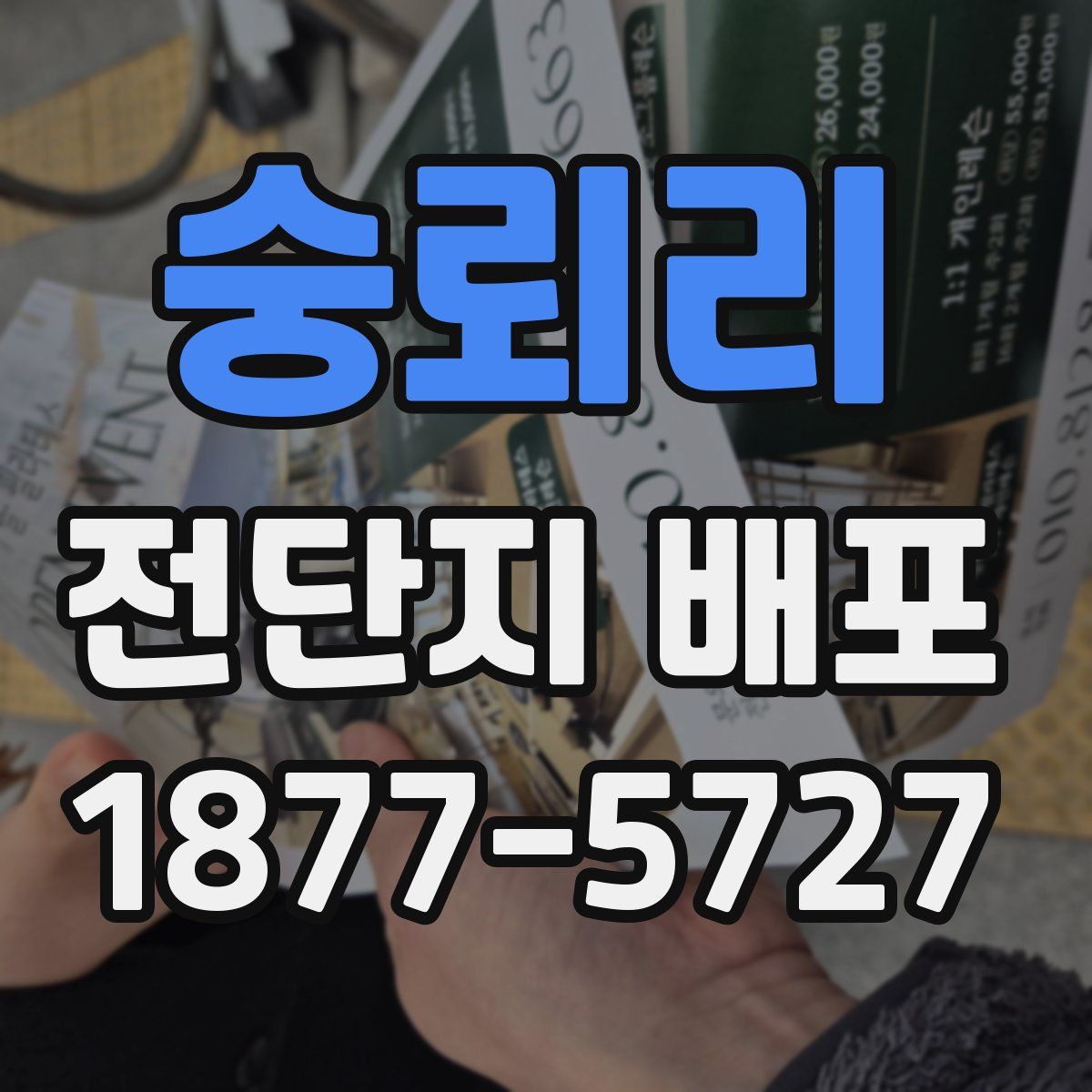 숭뢰리 전단지 배포