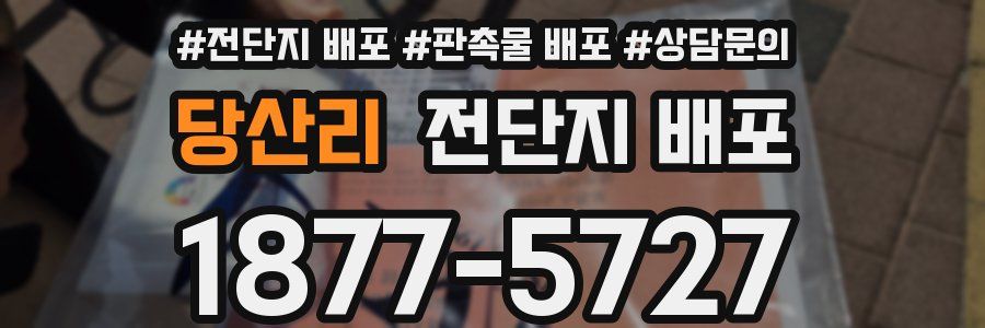 당산리 전단지 배포