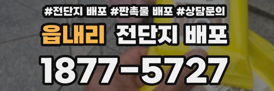 읍내리 전단지 배포