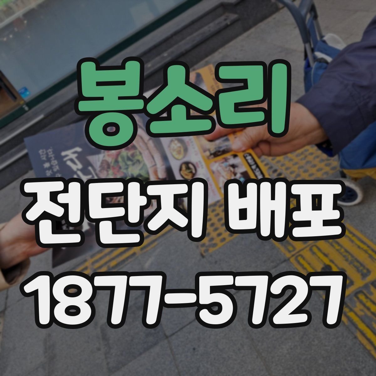 봉소리 전단지 배포