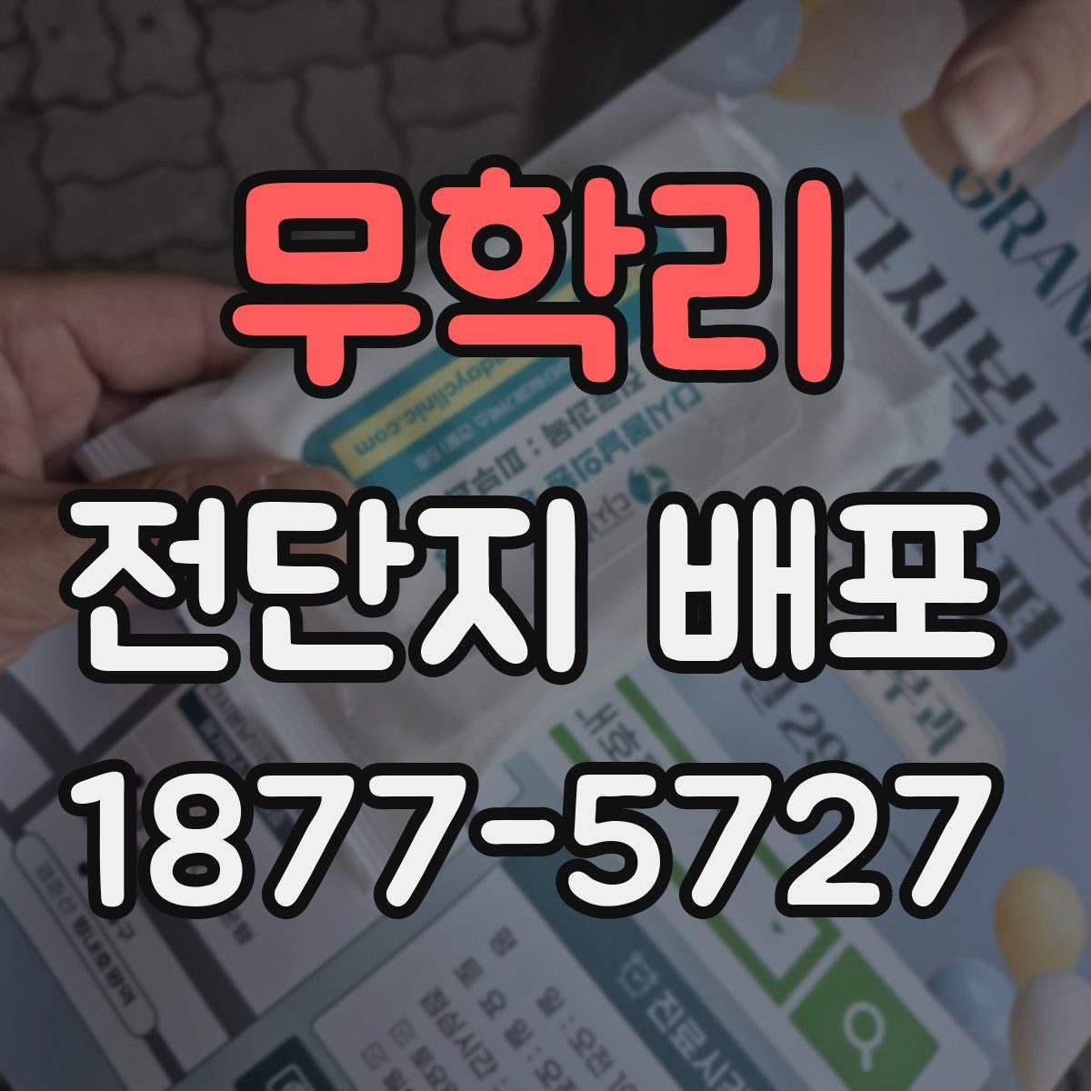 무학리 전단지 배포