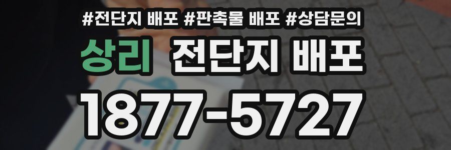 상리 전단지 배포