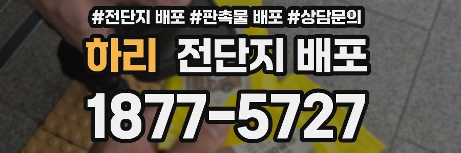 하리 전단지 배포