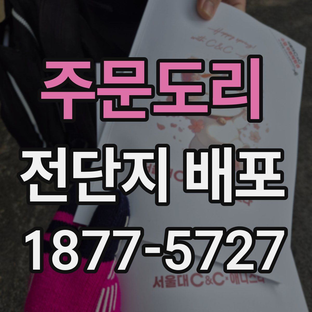 주문도리 전단지 배포