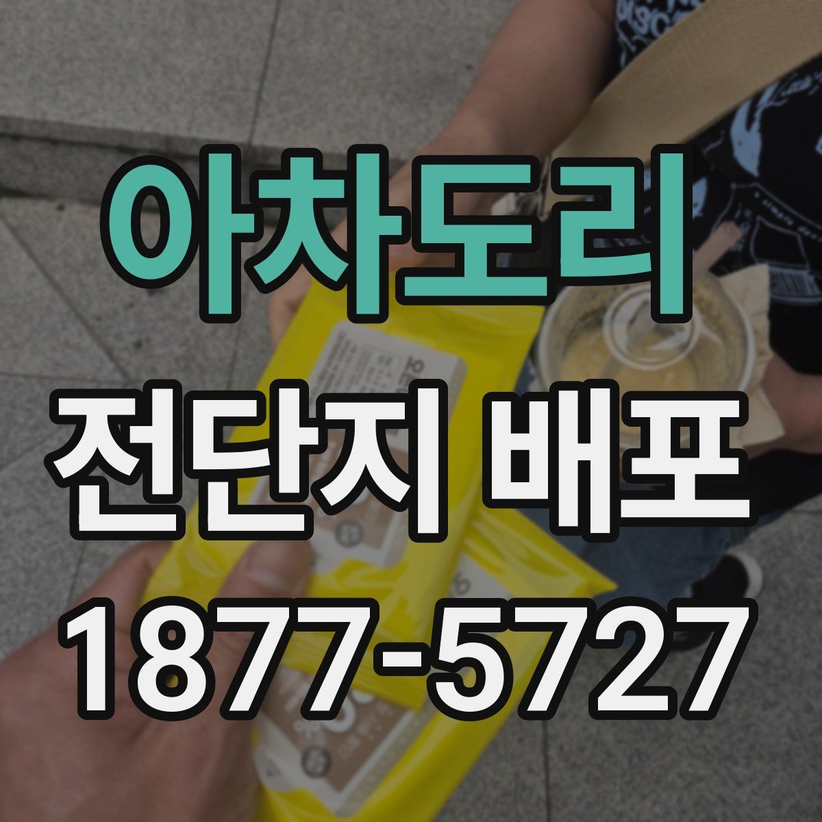 아차도리 전단지 배포