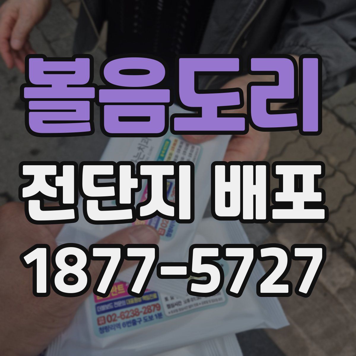 볼음도리 전단지 배포