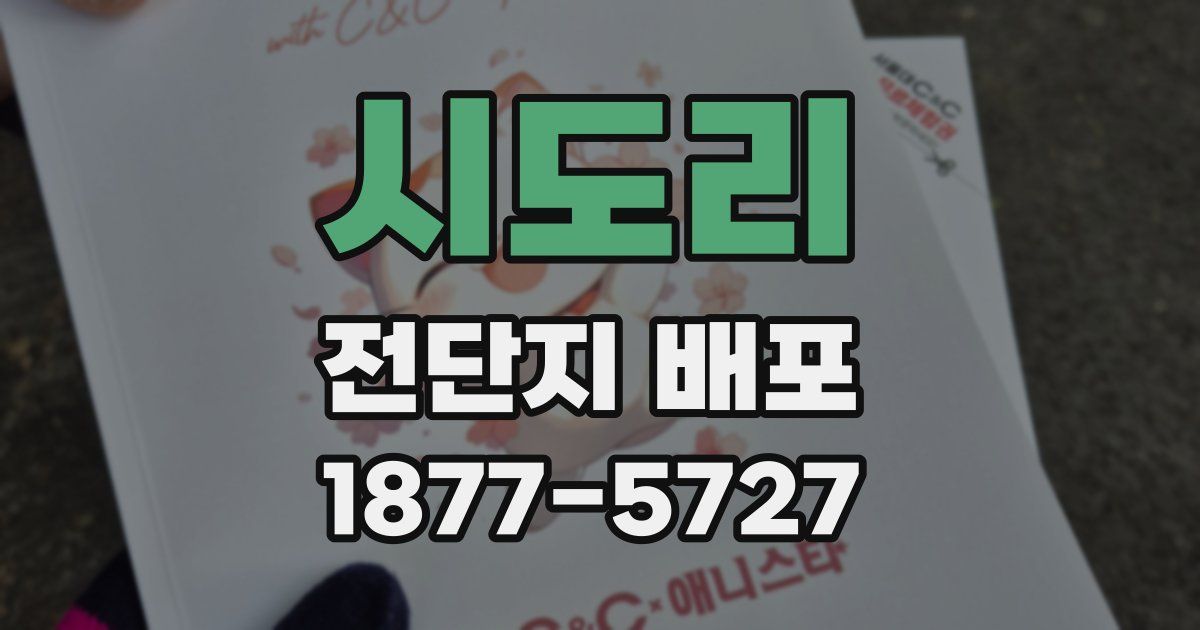 시도리 전단지 배포