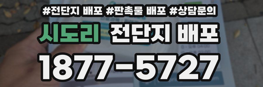 시도리 전단지 배포