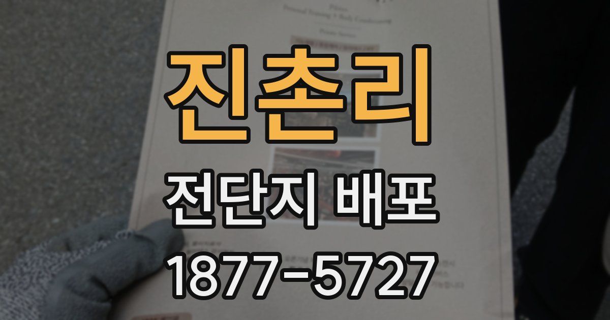 진촌리 전단지 배포