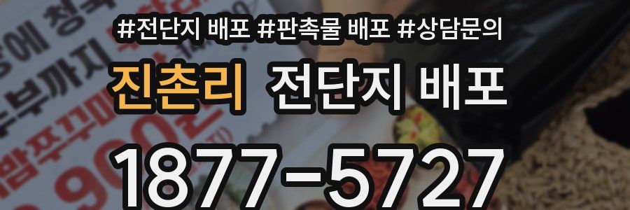 진촌리 전단지 배포