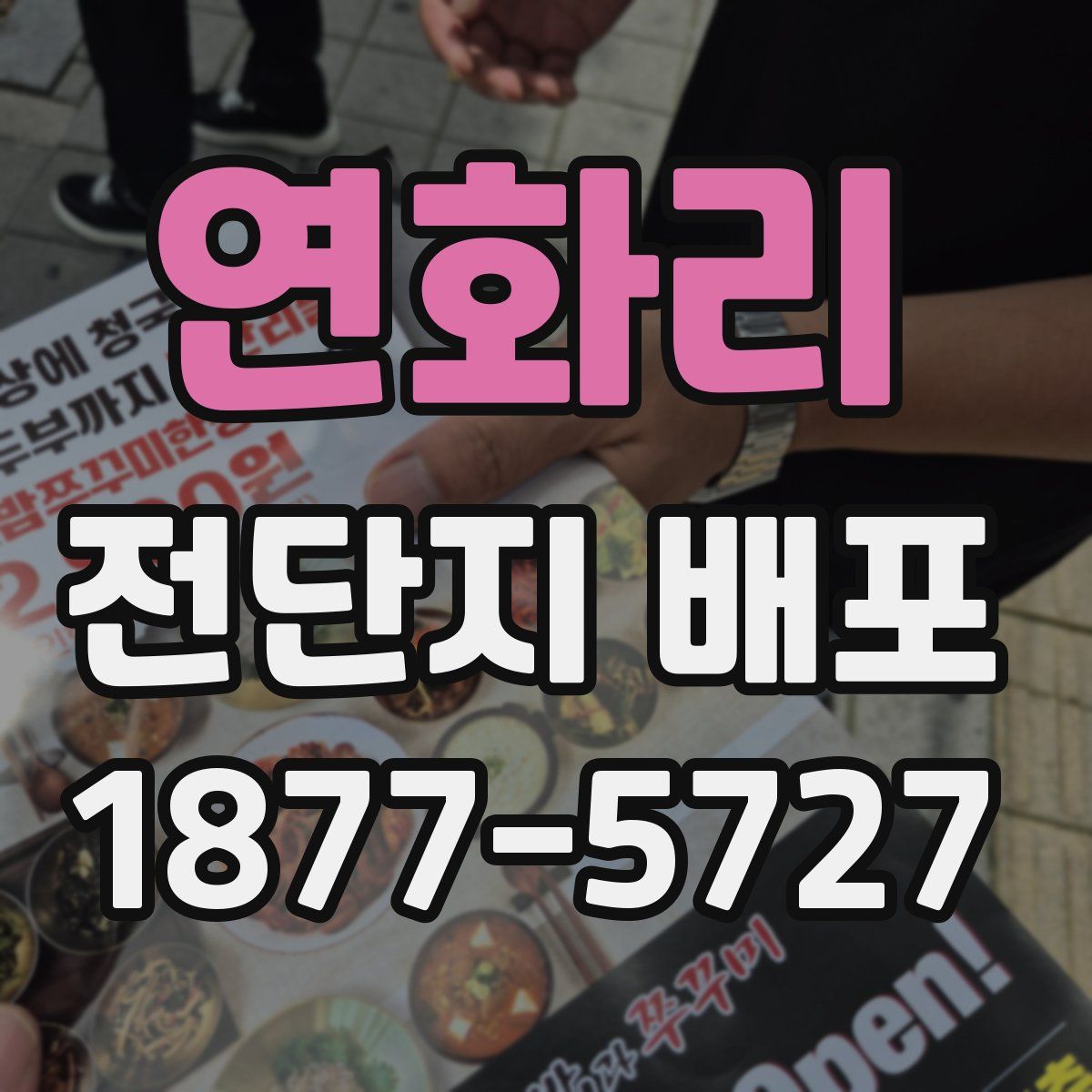 연화리 전단지 배포