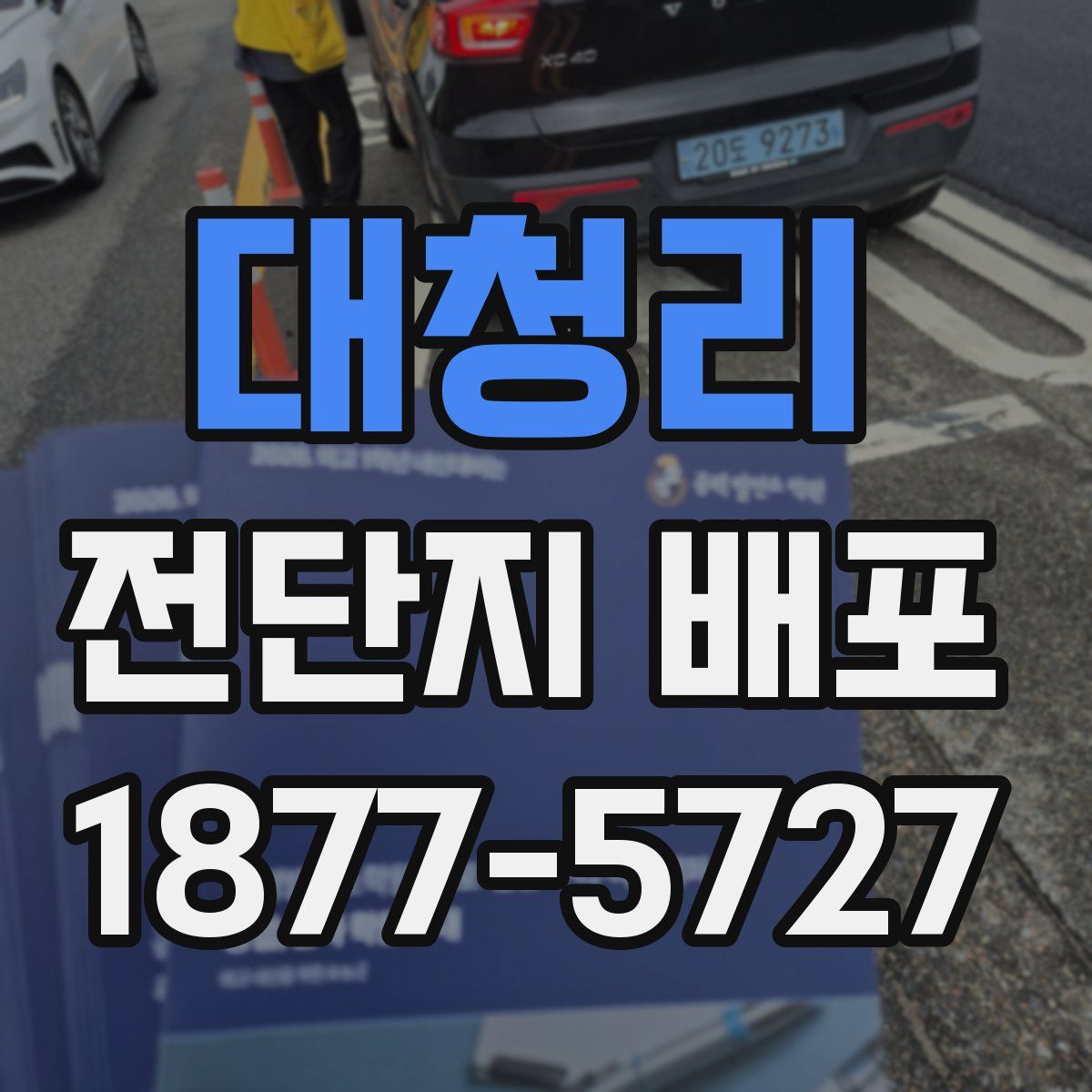 대청리 전단지 배포