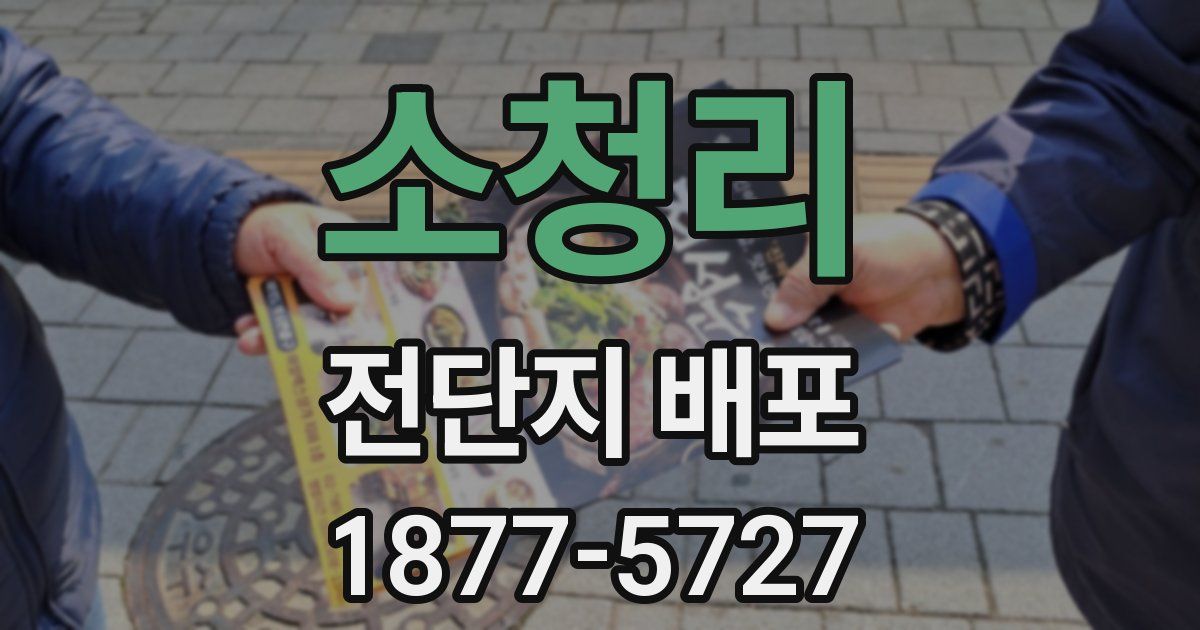 소청리 전단지 배포