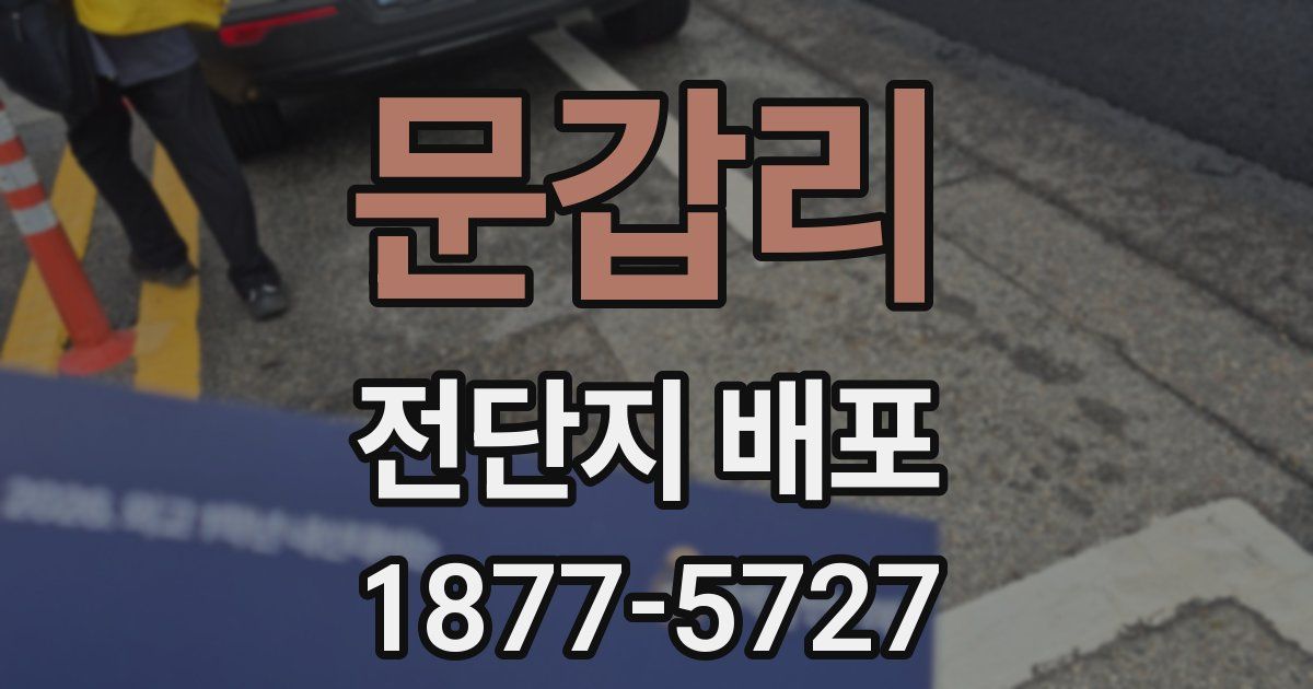 문갑리 전단지 배포