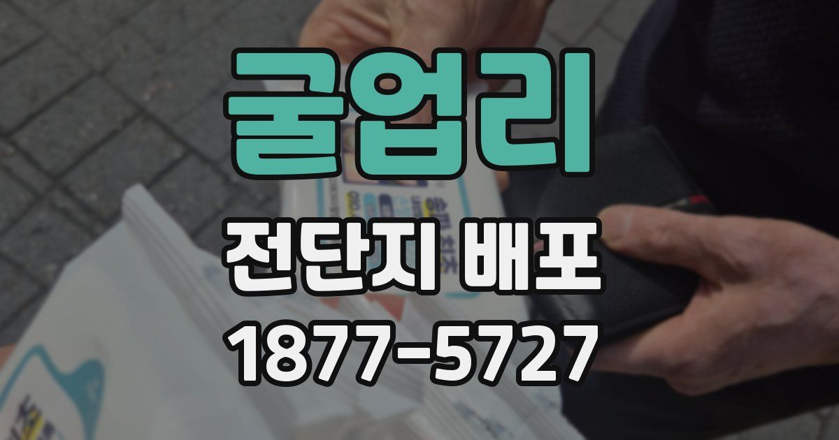 굴업리 전단지 배포