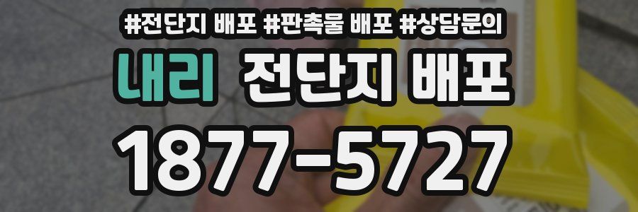 내리 전단지 배포