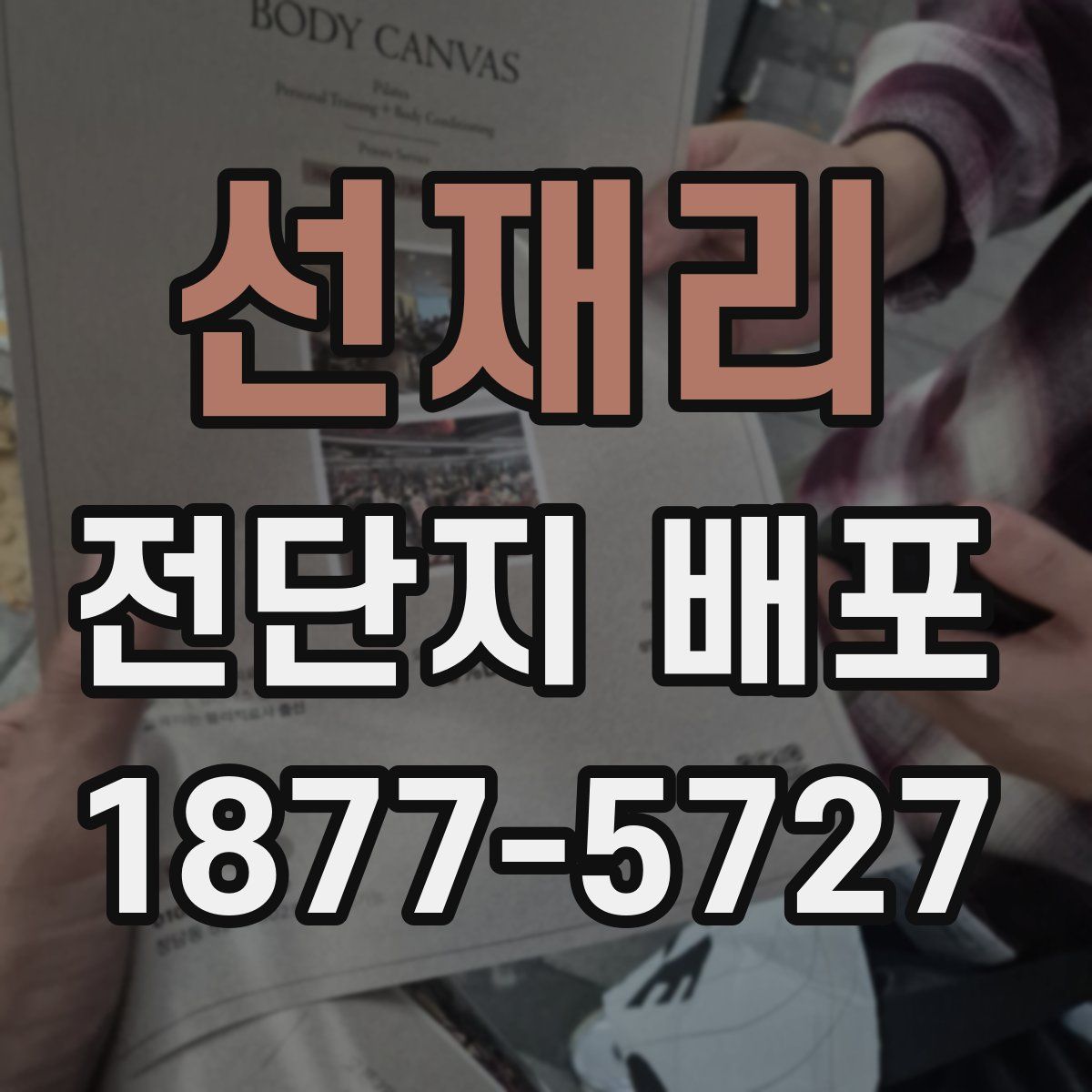 선재리 전단지 배포