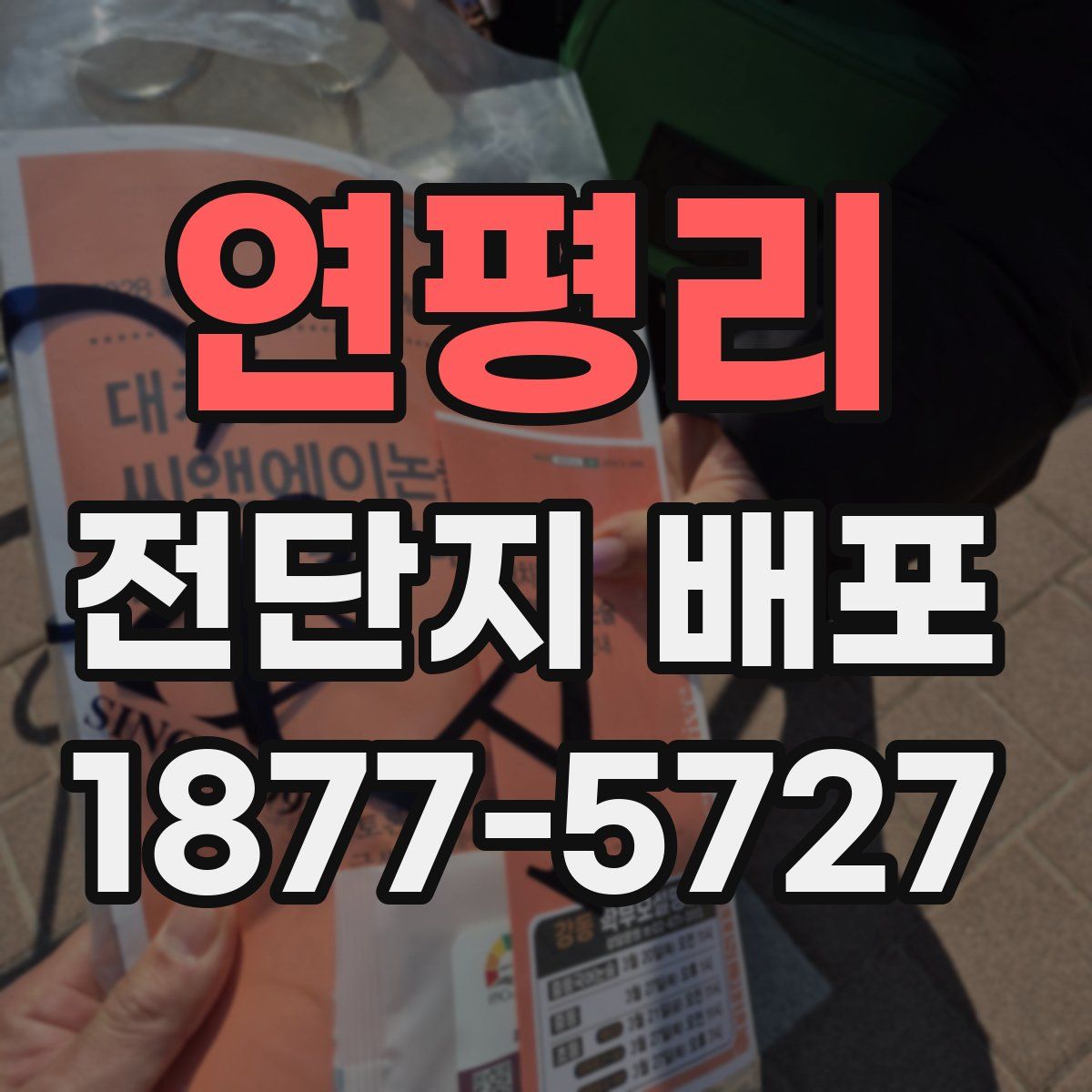 연평리 전단지 배포