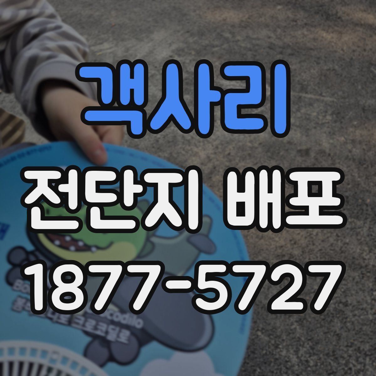 객사리 전단지 배포