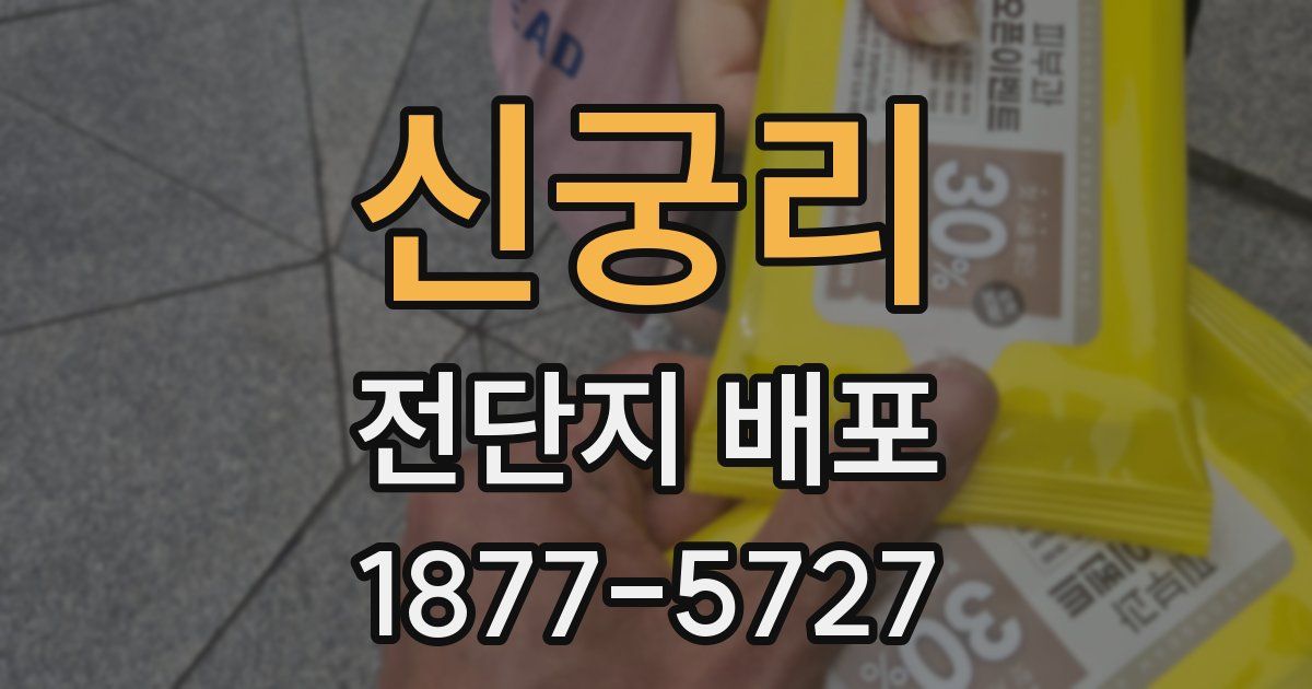 신궁리 전단지 배포