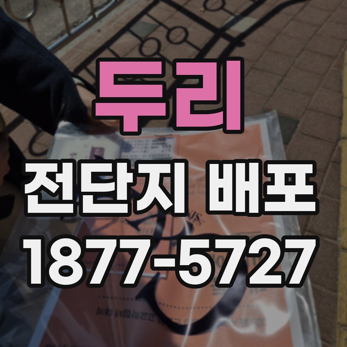 두리 전단지 배포