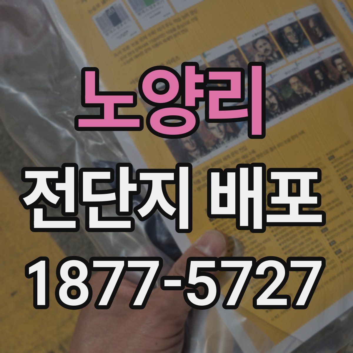 노양리 전단지 배포