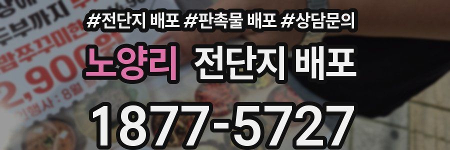 노양리 전단지 배포