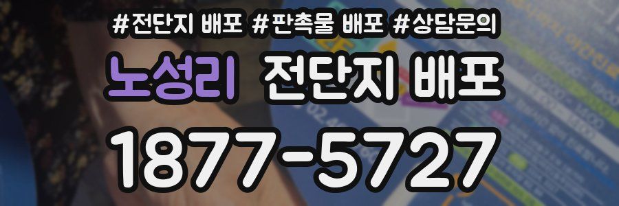 노성리 전단지 배포