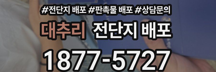 대추리 전단지 배포