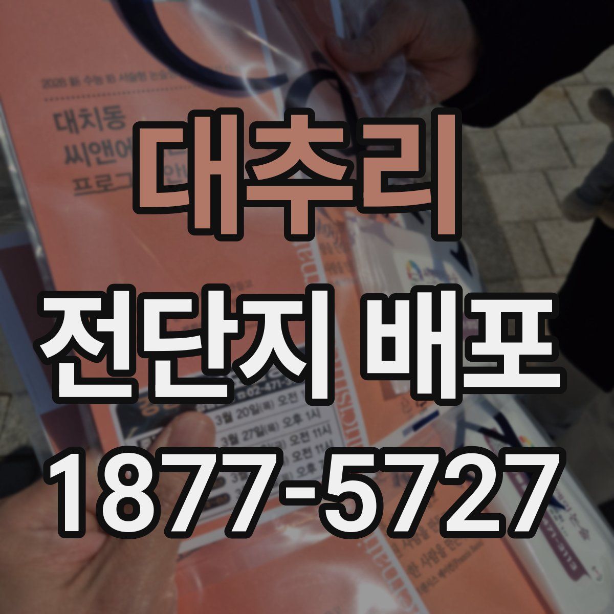 대추리 전단지 배포