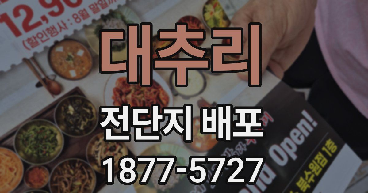대추리 전단지 배포