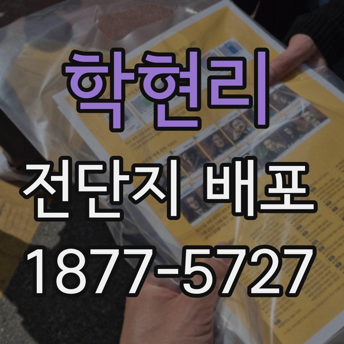 학현리 전단지 배포