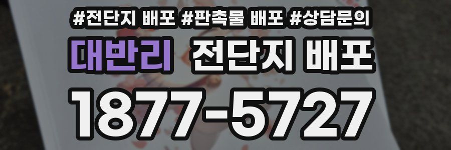 대반리 전단지 배포