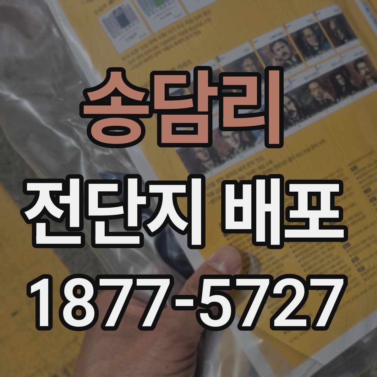 송담리 전단지 배포