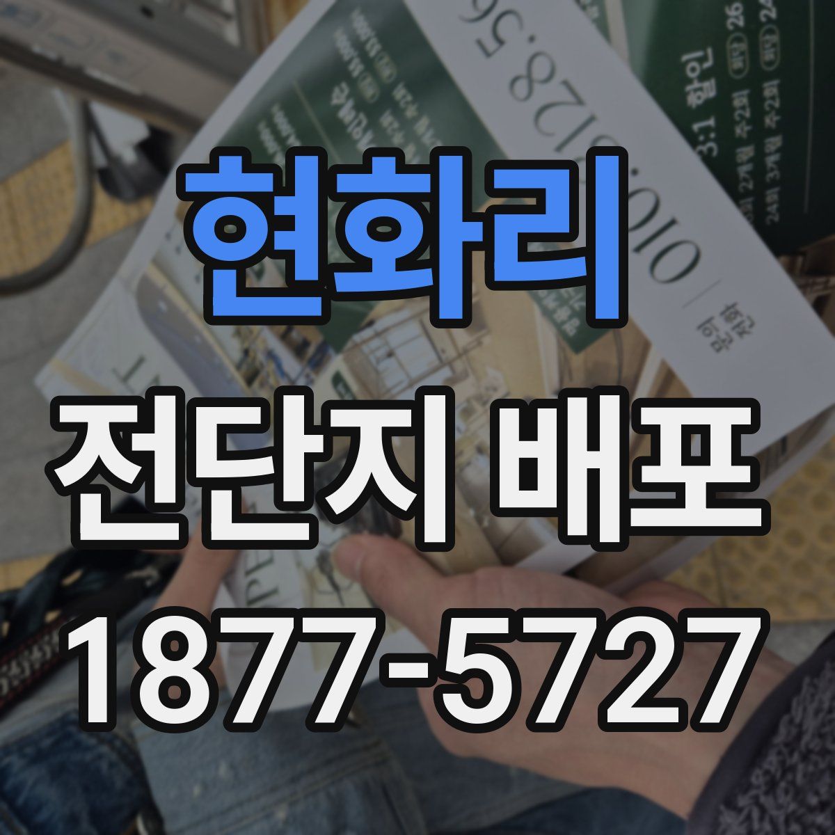 현화리 전단지 배포