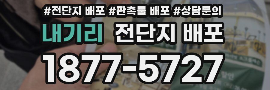 내기리 전단지 배포