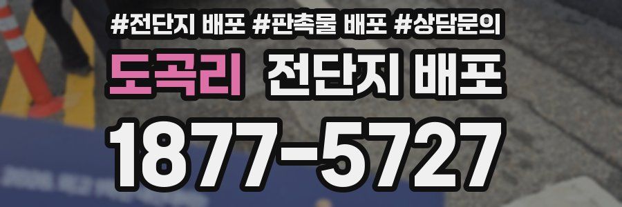 도곡리 전단지 배포