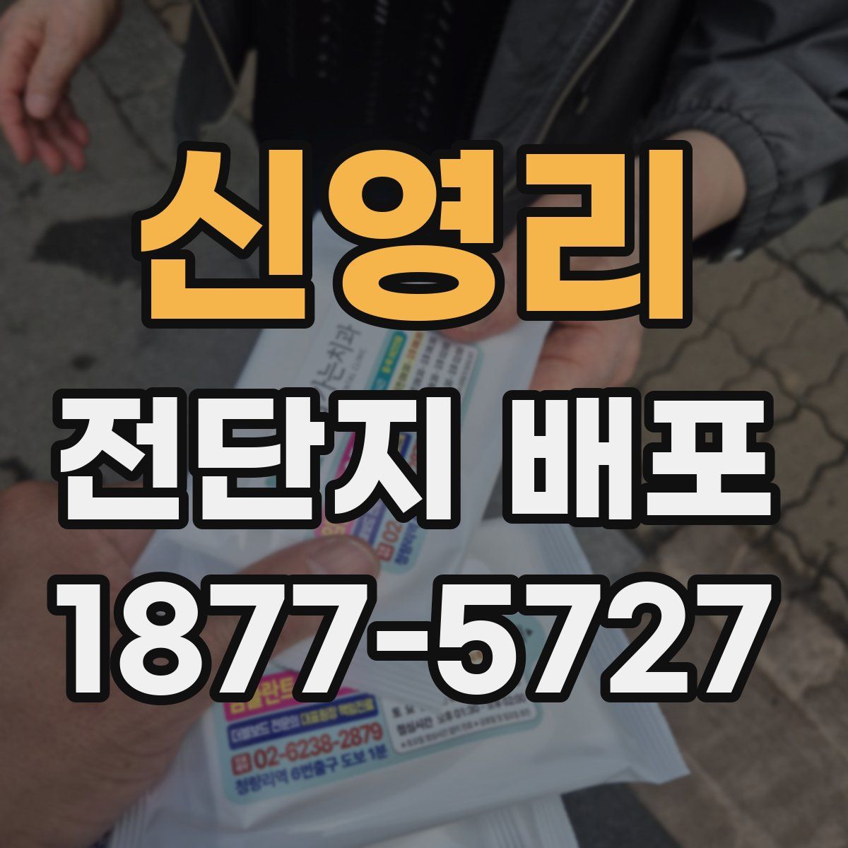 신영리 전단지 배포