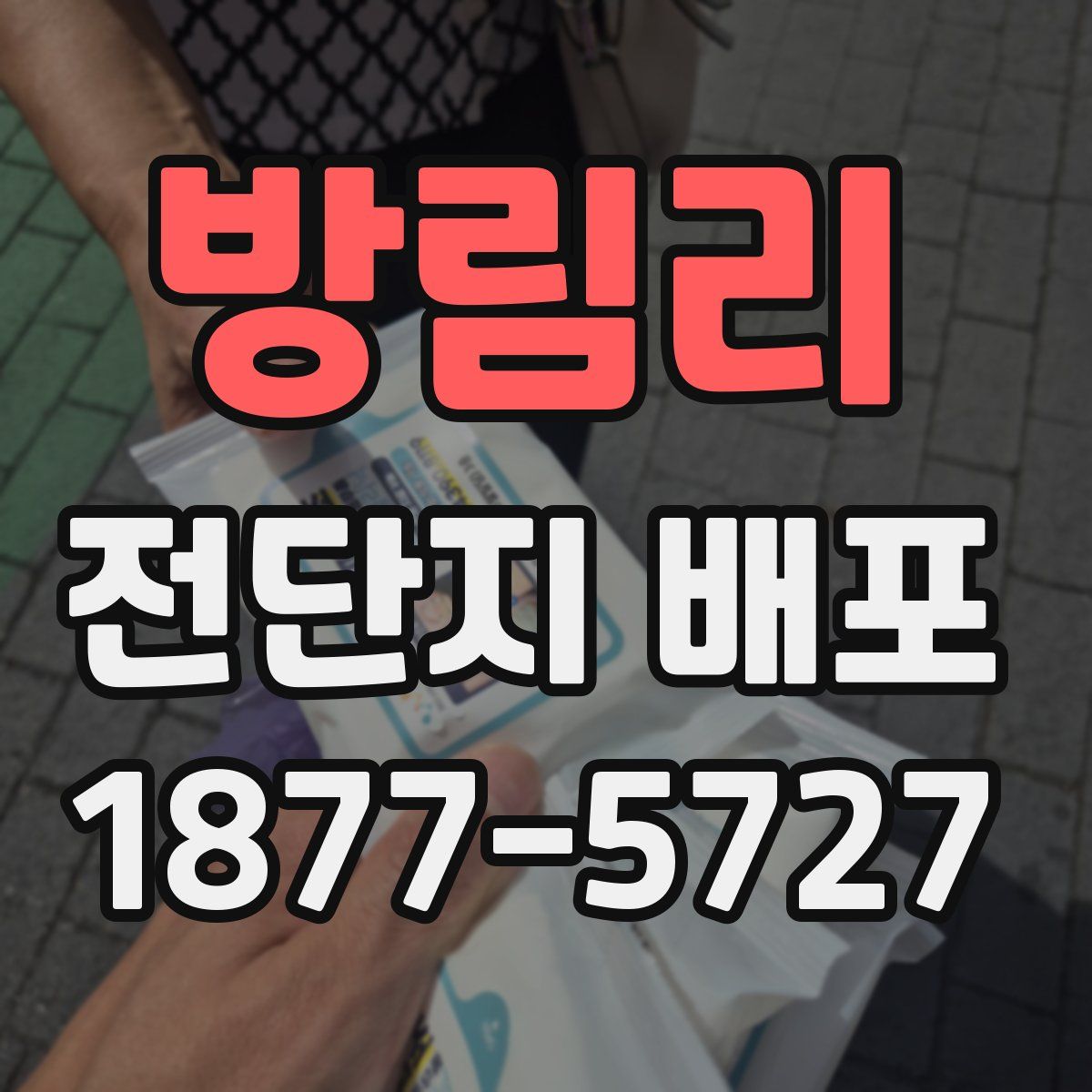 방림리 전단지 배포