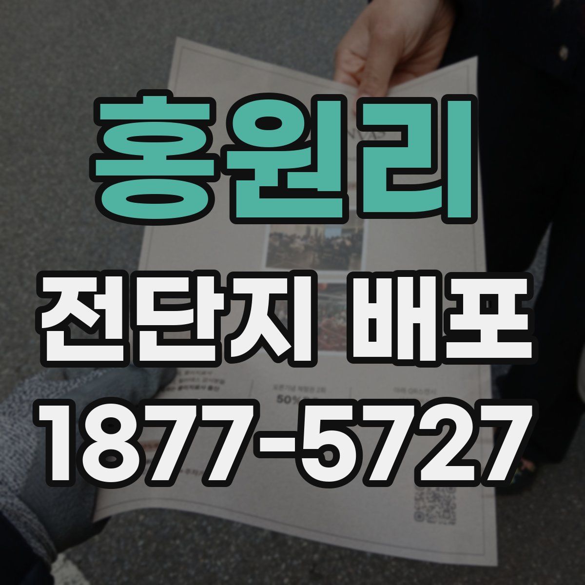 홍원리 전단지 배포