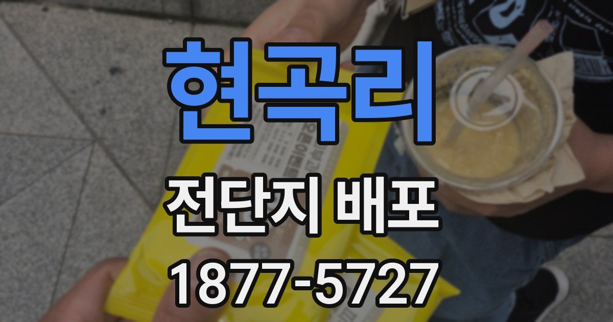 현곡리 전단지 배포