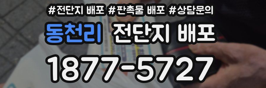 동천리 전단지 배포
