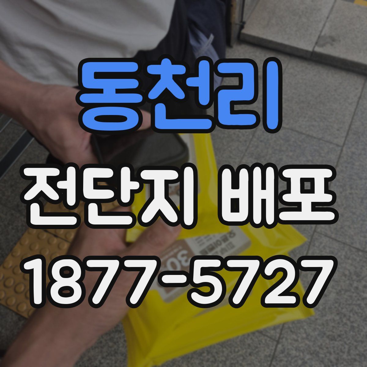 동천리 전단지 배포