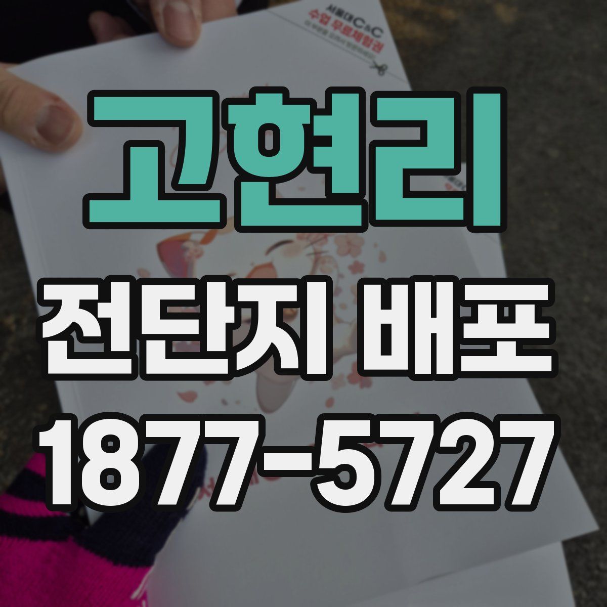 고현리 전단지 배포