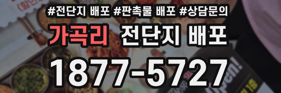 가곡리 전단지 배포