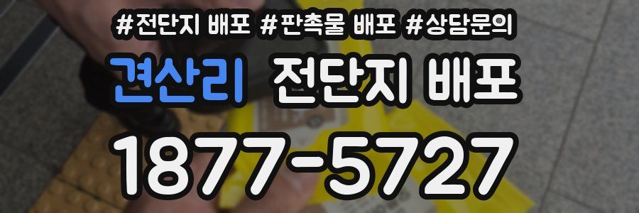 견산리 전단지 배포