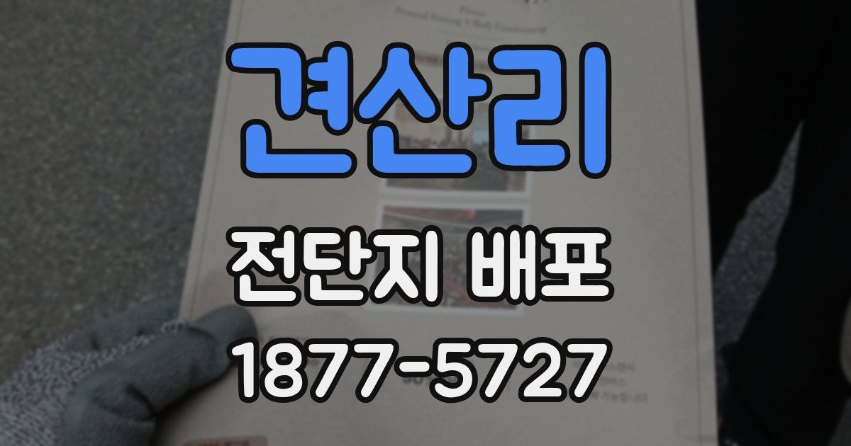 견산리 전단지 배포